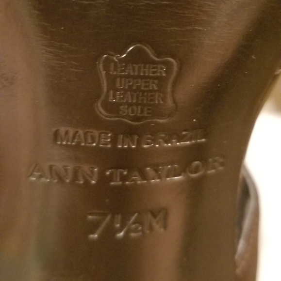 Ann Taylor PeepToe 1 Strap High Heels - Picture 4 of 5